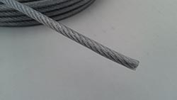 Cablu din oțel zincat cu acoperire din PVC Plastifiat